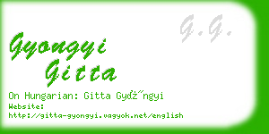 gyongyi gitta business card